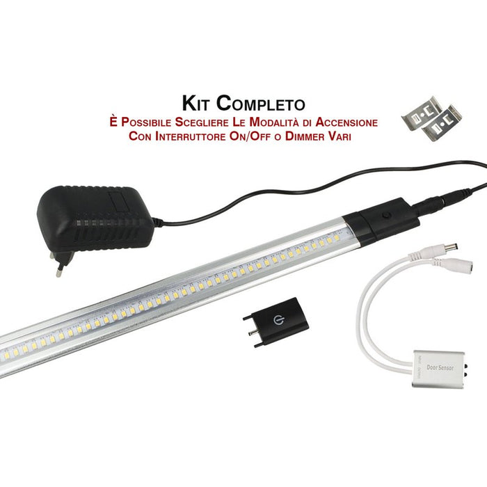 Interruttore Led con pulsante 12V DC 5A  per Barra Led Sottopensile Armadio Cucina Bagno