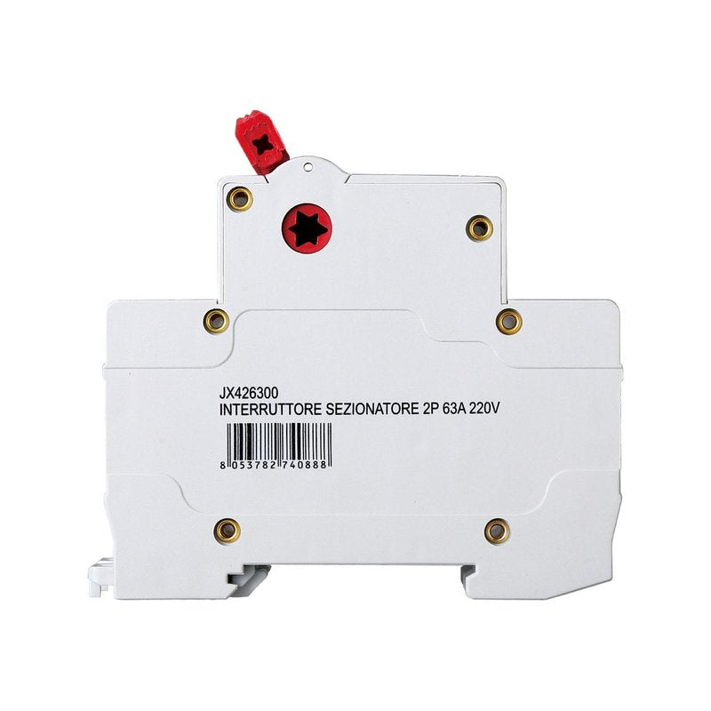 Interruttore Sezionatore 2P 63A 240VAC Guida DIN JXH1-125-2P-63A