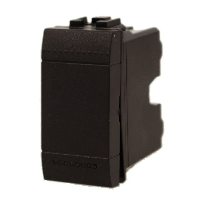 Interruttore Unipolare 1P 16A 220V MBL Nero 1M Compatibile Bticino Living International BLN0401