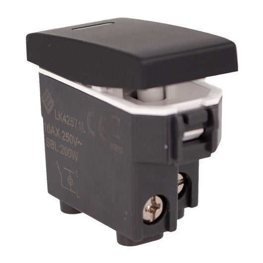 Interruttore Unipolare 1P 16A Con Indicatore Luce Led Colore Bianco Compatibile Con Bticino Living e Vimar Plana