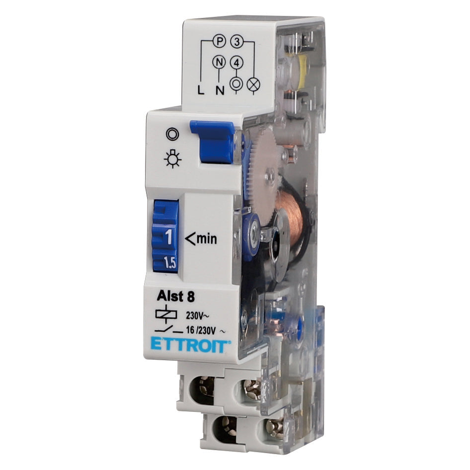 Interruttore meccanico relè Timer 1-7 Minuti corridoio scale 220-240V ALST8