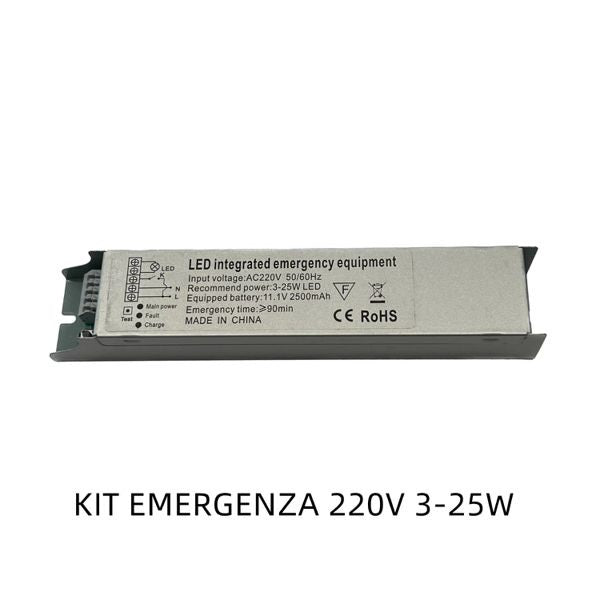 Inverter Batteria Emergenza UPS Universale per Lampade Led 3-25w 220v