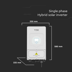 Inverter Ibrido Deye 6kW Monofase On/Off-Grid CEI 0-21 con Smart Meter e WiFi