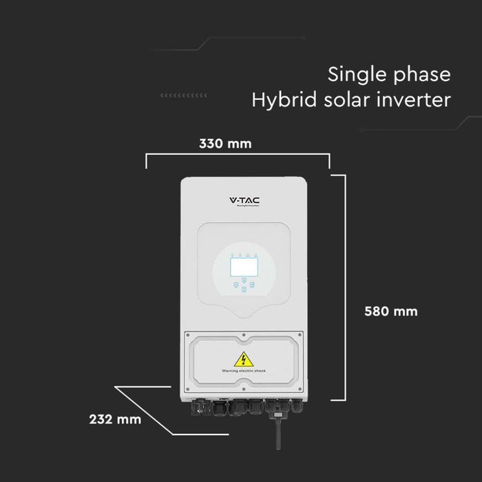 Inverter Ibrido Deye 6kW Monofase On/Off-Grid CEI 0-21 con Smart Meter e WiFi