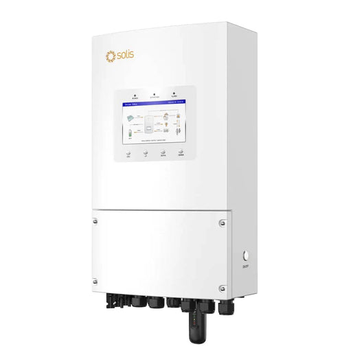 Inverter Fotovoltaico Solis Monofase Ibrido On-Grid/Off-Grid 6kW CEI 0-21 con Schermo LCD a Colori, WiFi e TA Inclusi Garanzia 10 Anni IP66 SKU-12223