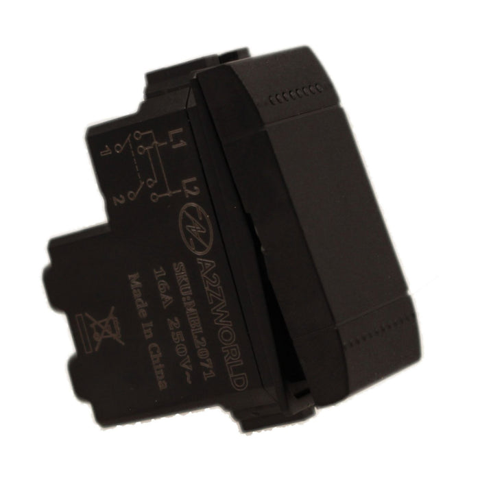 Invertitore 1P 16A 220V MBL Nero 1M Compatibile Bticino Living International BLN0901