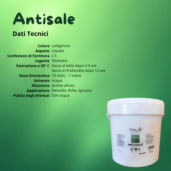 I pre trattamenti bonificanti antisale antisalmastro colore trasparente *** formato 5 lt, confezione 1