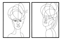 Pannello In Ferro Woman Simply Coppia cm 60X1X80