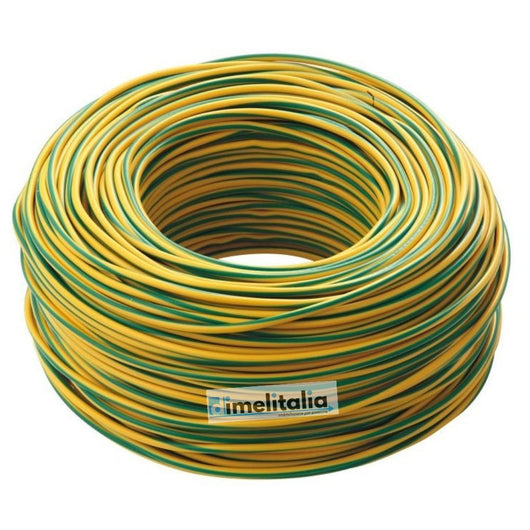 Cavo elettrico cordina unifilare unipolare fs17 rotolo metri 25 colore giallo/verde, sezione conduttore 1,5 mmq