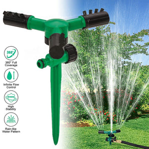 Irrigatore automatico girevole 360 gradi irrigazione giardino prato 12 ugelli