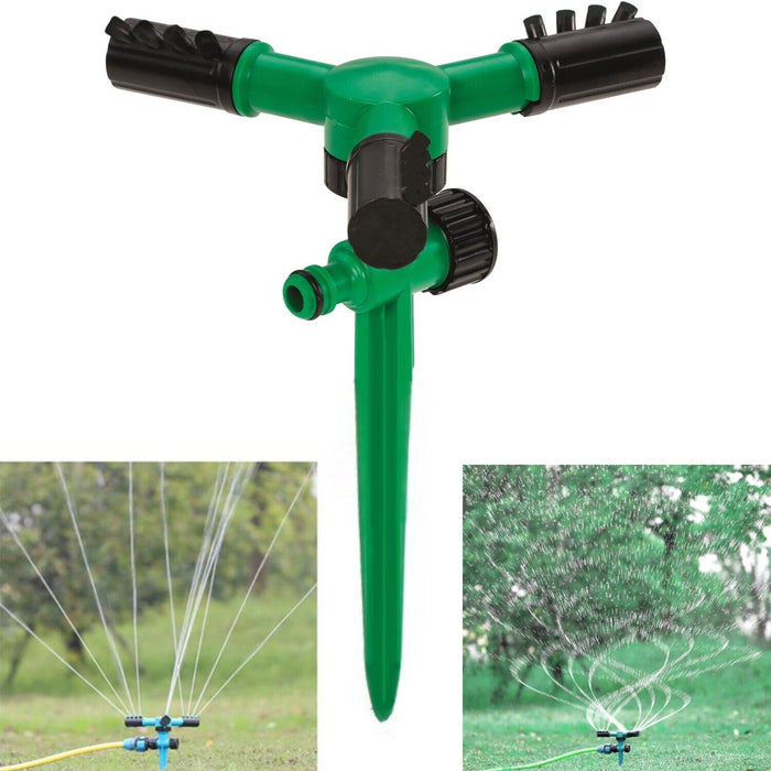 Irrigatore automatico girevole 360 gradi irrigazione giardino prato 12 ugelli