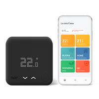 TADO¬∞ termostato kit di base V3+, Termostato Intelligente cablato, Compatibile con Alexa e Google Assistant, Nero