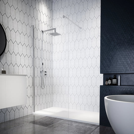 Walk-in 100 cm vetro 8mm anticalcare trasparente h200 | Itaca