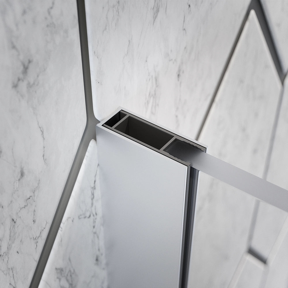 Walk-in 100 cm vetro 8mm anticalcare trasparente h200 | Itaca