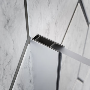 Walk-in 90 cm vetro 8mm anticalcare trasparente h200 | Itaca