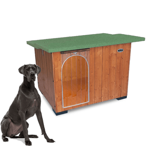 CUCCIA IN LEGNO DA ESTERNO MODELLO ITALY E.ALANO CON "TENDINA OMAGGIO" L.122 x P.98 x H.86