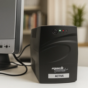 Mach power ups line interactive con display led e protezione avanzata *** potenza ampere (va) 600 va, confezione 1