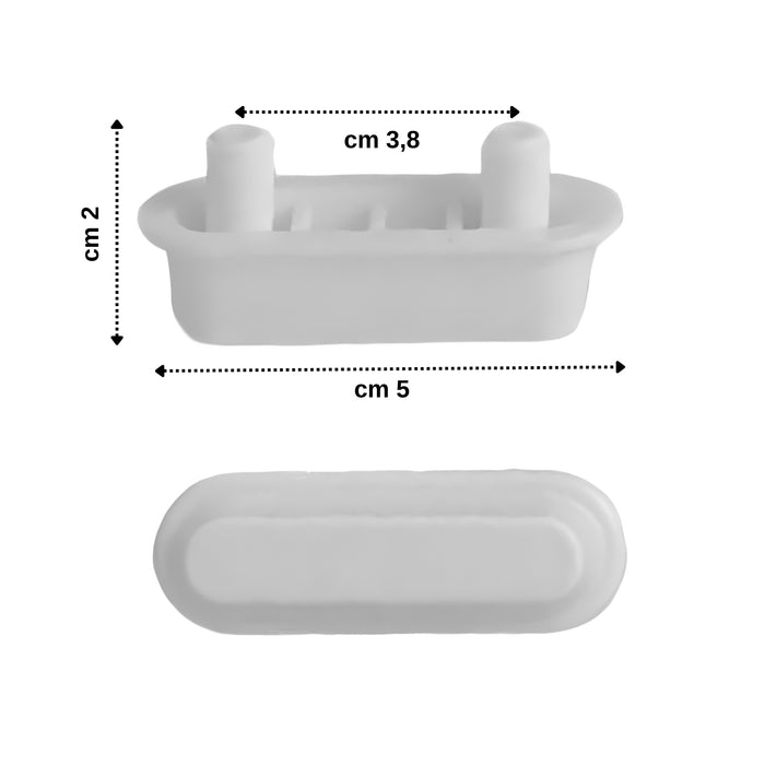 Paracolpi universali per sedile copriwater wc kit 4 pezzi ogomondo