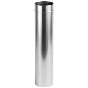 Tubo acciaio inox diametro 200 mm sp. 0,5 mm h. 500 mm canna fumaria
