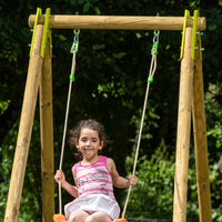 Altalena singola per bambini in legno SALLY