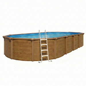 Piscina Fuori Terra Steelwood Omega - 7,65 X 4,60 X H.1,32 M - Kit Pro