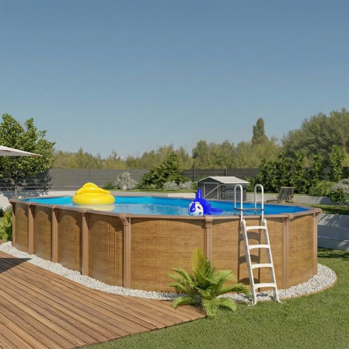 Piscina Fuori Terra Steelwood Omega - 7,65 X 4,60 X H.1,32 M - Kit Pro
