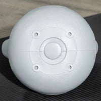 Kettlebell 4kg in PU e Sabbia con Base Piatta e Impugnatura per Stacchi, Squat e Sollevamenti, 18x12x20 cm, Giallo