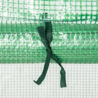 Serra per Piante Verticale con Scaffale a 4 Ripiani in Acciaio e PE Verde Scuro, 70x50x160cm