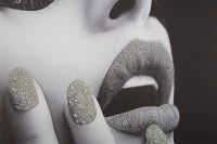 Stampa Su Tela Con Applicazioni Beautiful Lady Cm 80X2,8X80