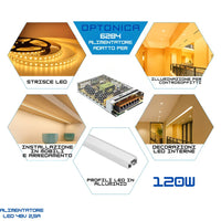 Optonica 6284 alimentatore led 48v 120w con scocca in metallo alta efficienza