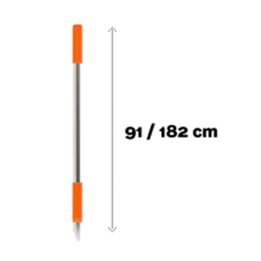 Euromeci manico telescopico in alluminio anodizzato 91-182 cm