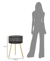 Tavolinetto Blacky cm Ø 40X65