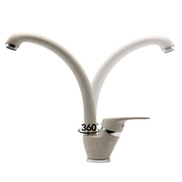 Ogomondo miscelatore oslo orientabile ottone colorato per lavello cucina *** finitura- avena 3, confezione 1