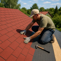 Guaina tegolata casasciutta impermeabilizzazione rosso mattone confezione 3 mq