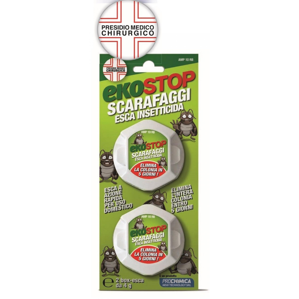 Trappola scarafaggi blister blatte esca insetticida casa fessure nido ekostop