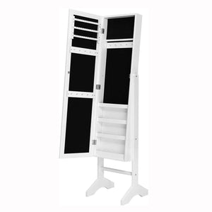 Mobile portagioie con specchio basculante 153 cm bianco 12_0002303