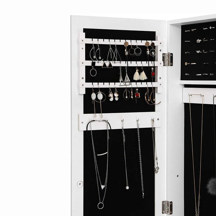 Mobile portagioie con specchio basculante 153 cm bianco 12_0002303