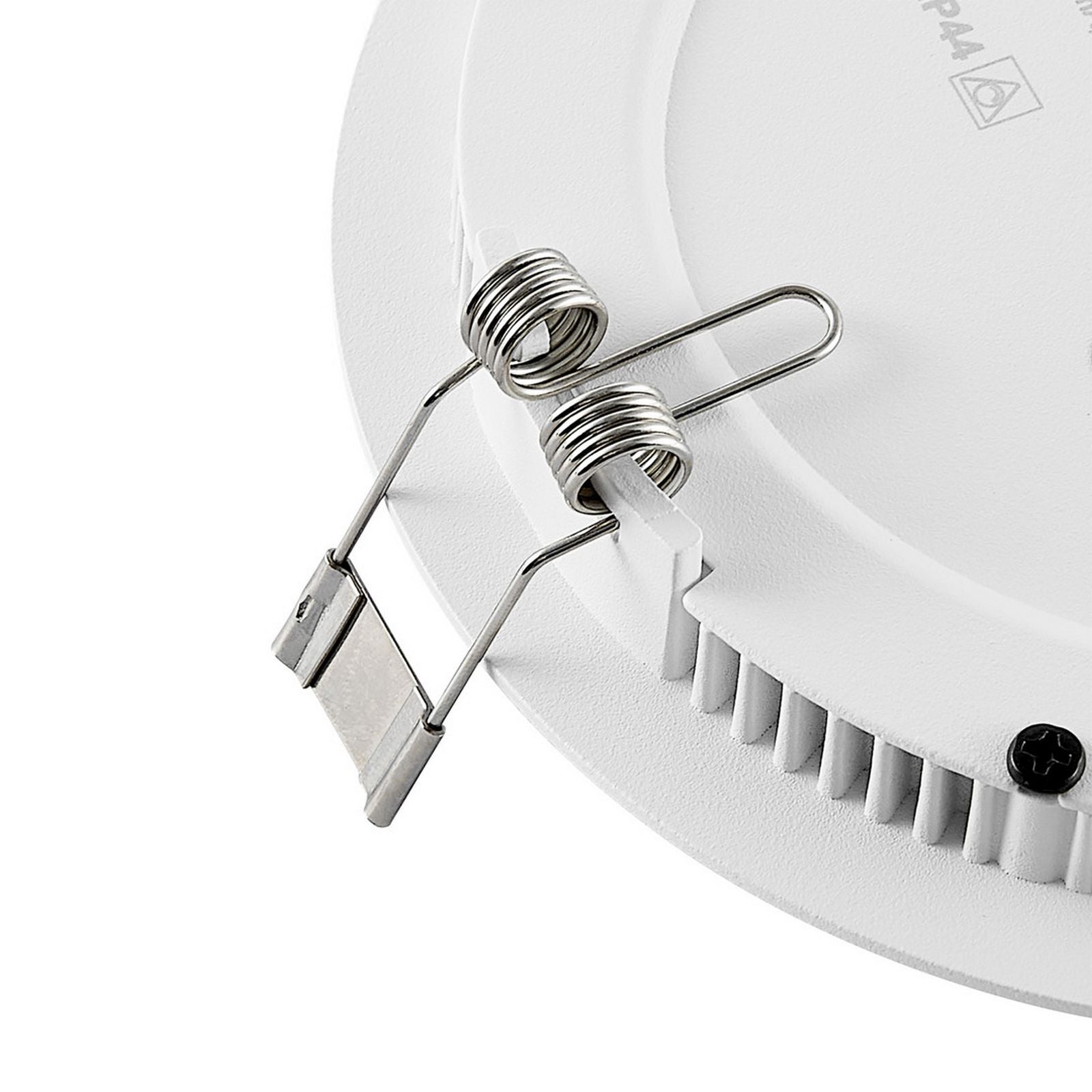 Faretto LED incasso pannello tondo slim DMX RGB multicolore luce calda 24V impermeabile cromoterapia box doccia bagno 12W foro 125mm