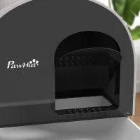 Lettiera per Gatti Chiusa con Filtri, Paletta e Vassoio, Struttura in PP, 43x44x47cm, Grigio