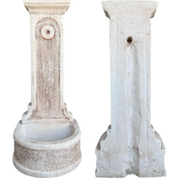 Fontana calcestruzzo cemento senza rubinetto 47x43xh.113cm modello rossella