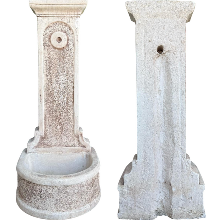 Fontana calcestruzzo cemento senza rubinetto 47x43xh.113cm modello rossella