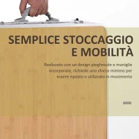 Tavolo Pieghevole da Campeggio 5Kg, Facile da Trasportare, con Pannello Estraibile 120cm x 60cm x 40/70cm