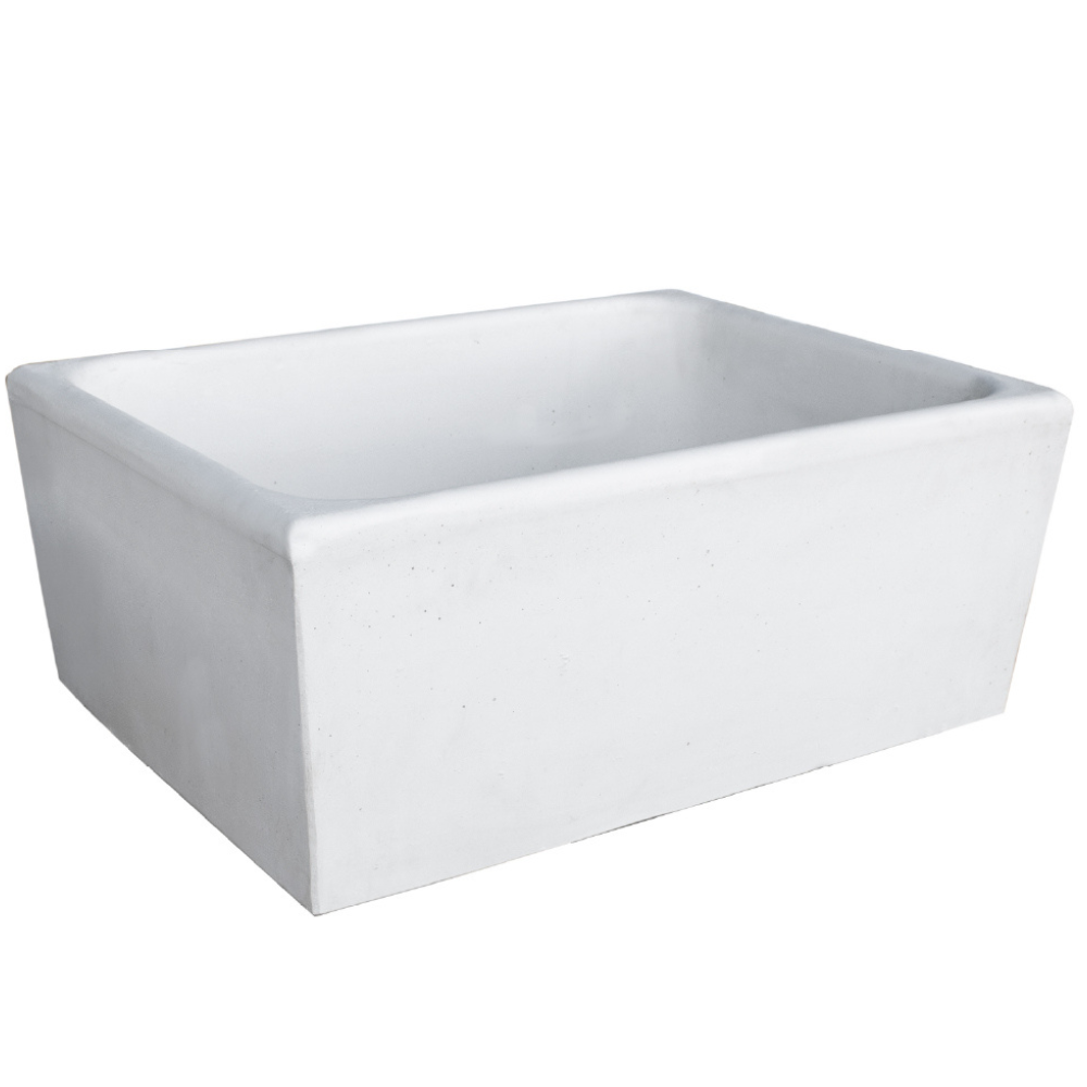 Pilozza calcestruzzo cemento serie ostuni design moderno bianco verniciabile *** misure 60 x 47 x h.30 cm, confezione 1