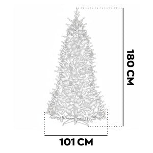 Waffle - Albero di Natale Tradizionale con Pigne in PE, PVC e PP Ø101x180H cm, 785 Punte