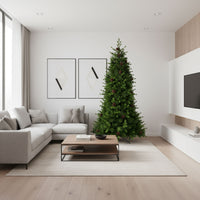 Waffle - Albero di Natale Tradizionale con Pigne in PE, PVC e PP Ø121x210H cm, 1193 Punte