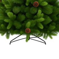 Waffle - Albero di Natale Tradizionale con Pigne in PE, PVC e PP Ø121x210H cm, 1193 Punte