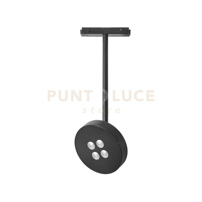 JESI SP - PROIETTORE LED PER BINARIO 48V NERO REGOLABILE 3000K 915LM 12W