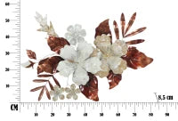 Pannello In Ferro Bouquet cm 83X8,5X55