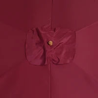 Ombrellone 2x3 m da Giardino Impermeabile a 8 Stecche, in Legno e Bambù, Bordeaux