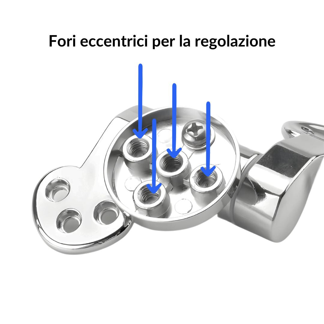 Cerniere cromate sedile wc copriwater fantasia staffe frizionato soft ogomondo *** confezione 1